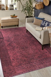 Conceptum Folk Chenille - Alfombra Morada 75 x 230 cm